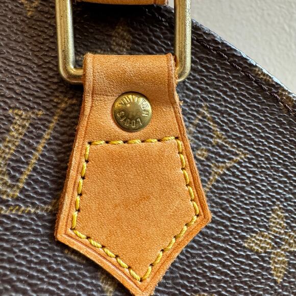 Louis Vuitton Ellipse PM Monogram Canvas Satchel Handbag Purse Bag Brown - Picture 6 of 12